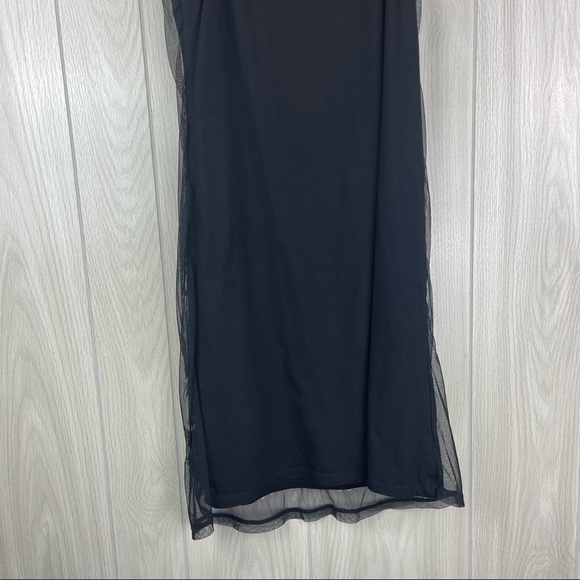 INC International Concepts Embroidered Mesh Overlay Key Hole Sheath Dress - Picture 6 of 6